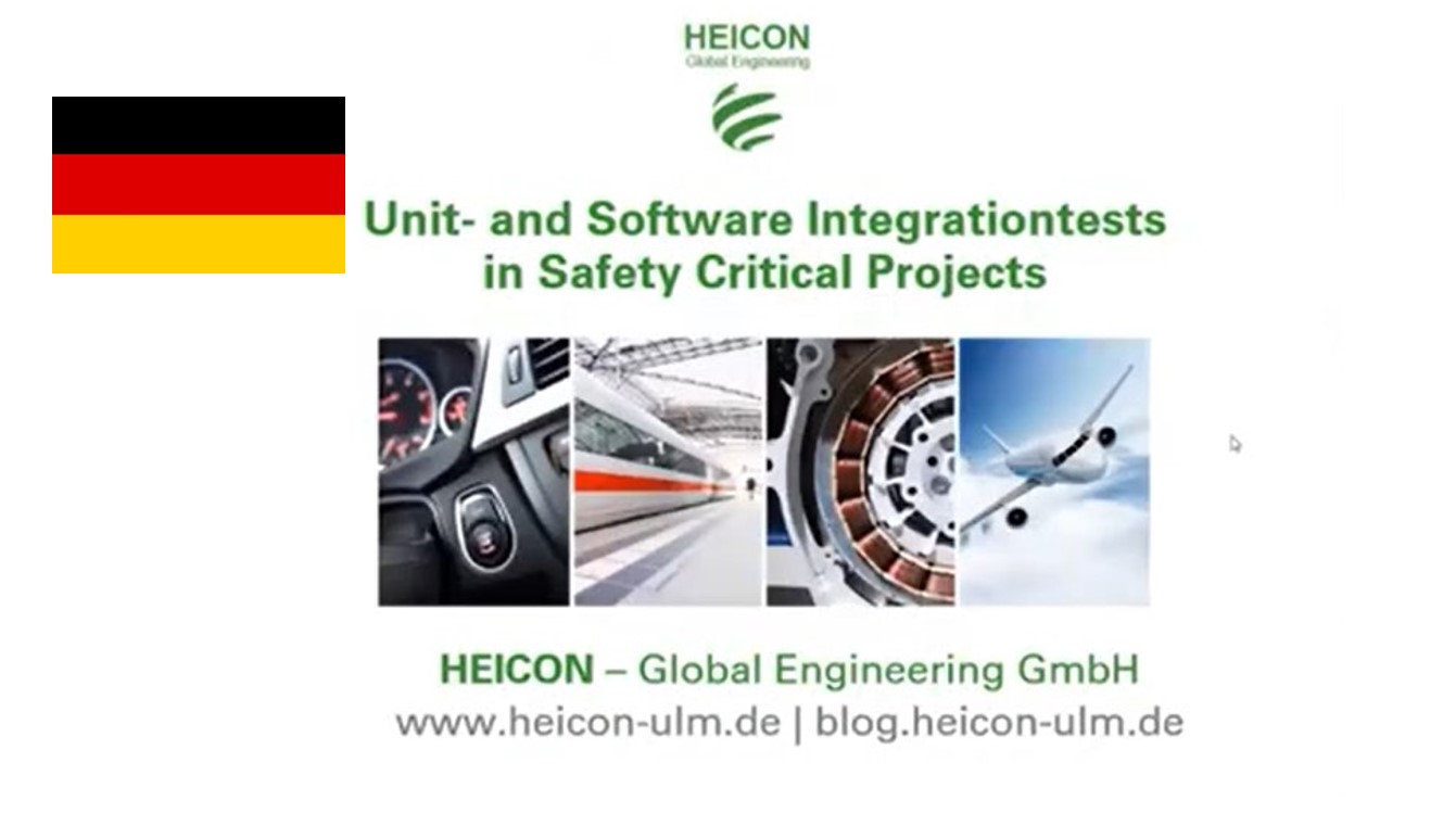 Unit- und Software Integration-Tests in sicherheitskritischen Projekten (deutsch, recorded Webinar)