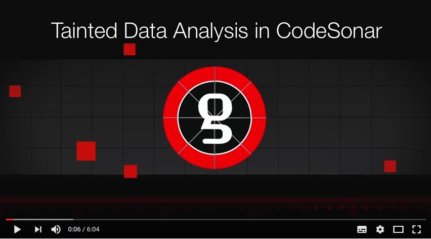 Tainted Data Analysis in CodeSonar