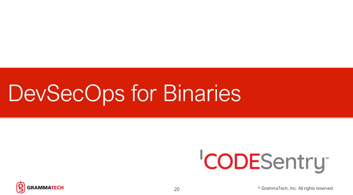 DevSecOps for Binary Code: CodeSentry by GrammaTech
